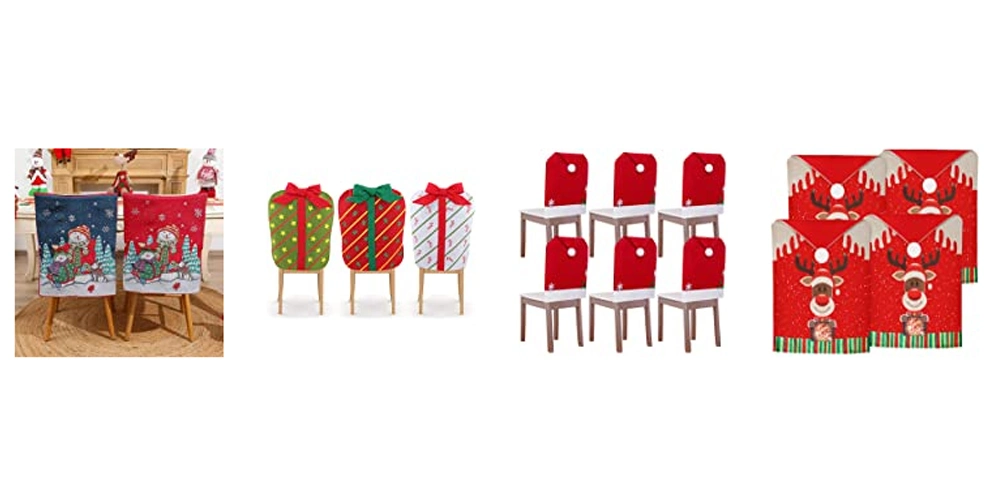 Christmas Chair Covers Dining Chair Slipcovers Kitchen Dining Chair Slipcovers Sets