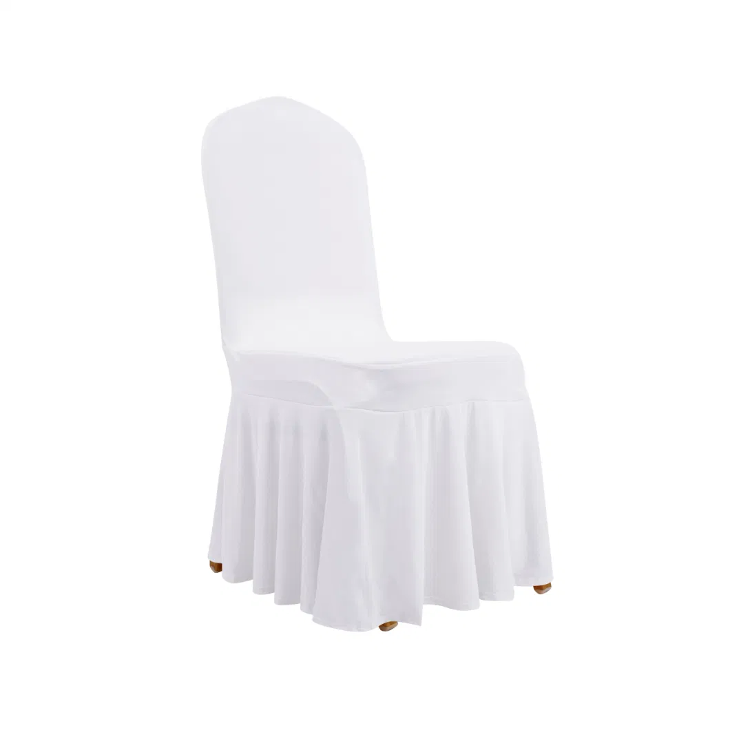 Stretch Spandex Chair Cover with Skirt for Banquet and Wedding