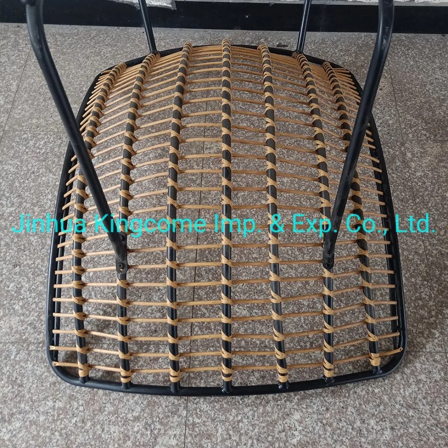 Garden Furniture Rattan Chair with Dark Gray Cushion /Patio Rocking Chair