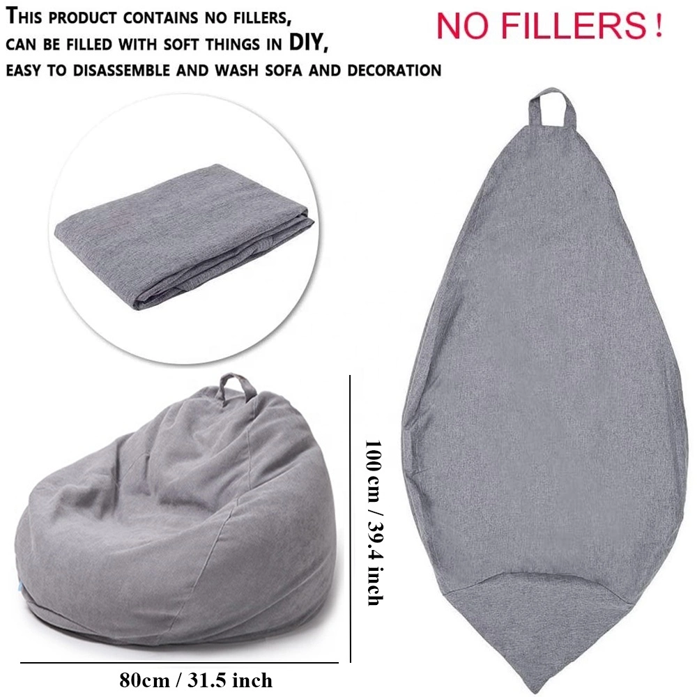 Bean Bag Chair Cover Without Filler for Kid and Adult