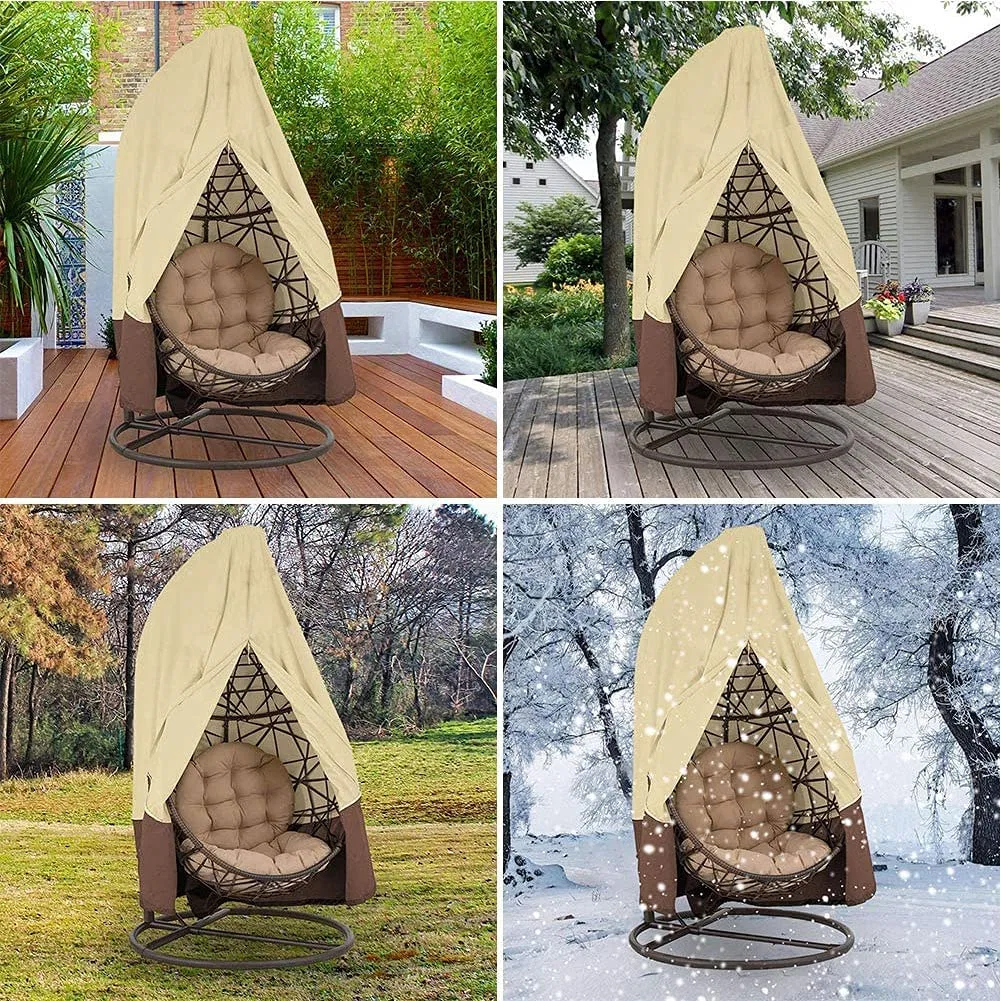 Heavy Duty Waterproof Dustproof UV Resistant Garden Patio Furniture Protection Outdoor Swing Chair Cover