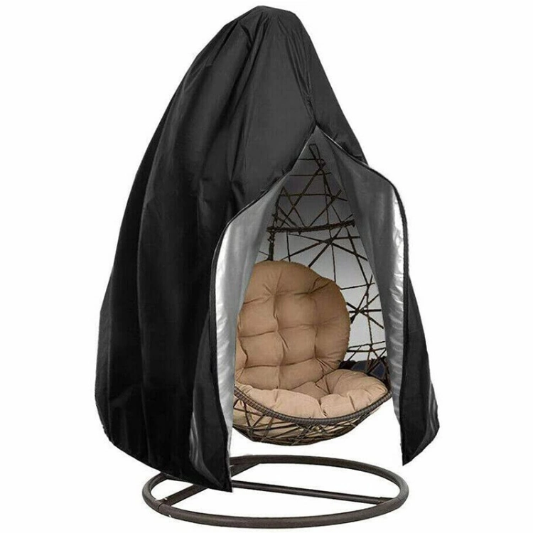 Lightweight Waterproof Patio Chair Cover Egg Swing Chair Dust Cover Outdoor Hanging Egg Protector with Zipper Protective Case