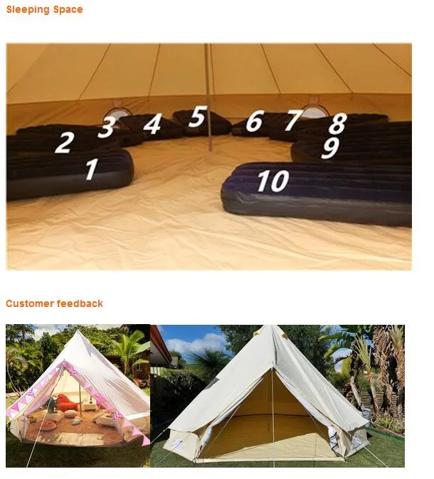 5m Standard Cotton Canvas Bell Tent