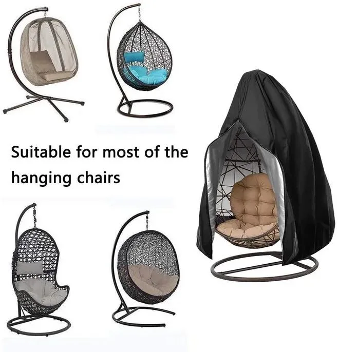 Durable Lightweight Waterproof Comfortable Soft Adjustable Outdoor Swing Chair Egg Shaped Chair Dust Protector