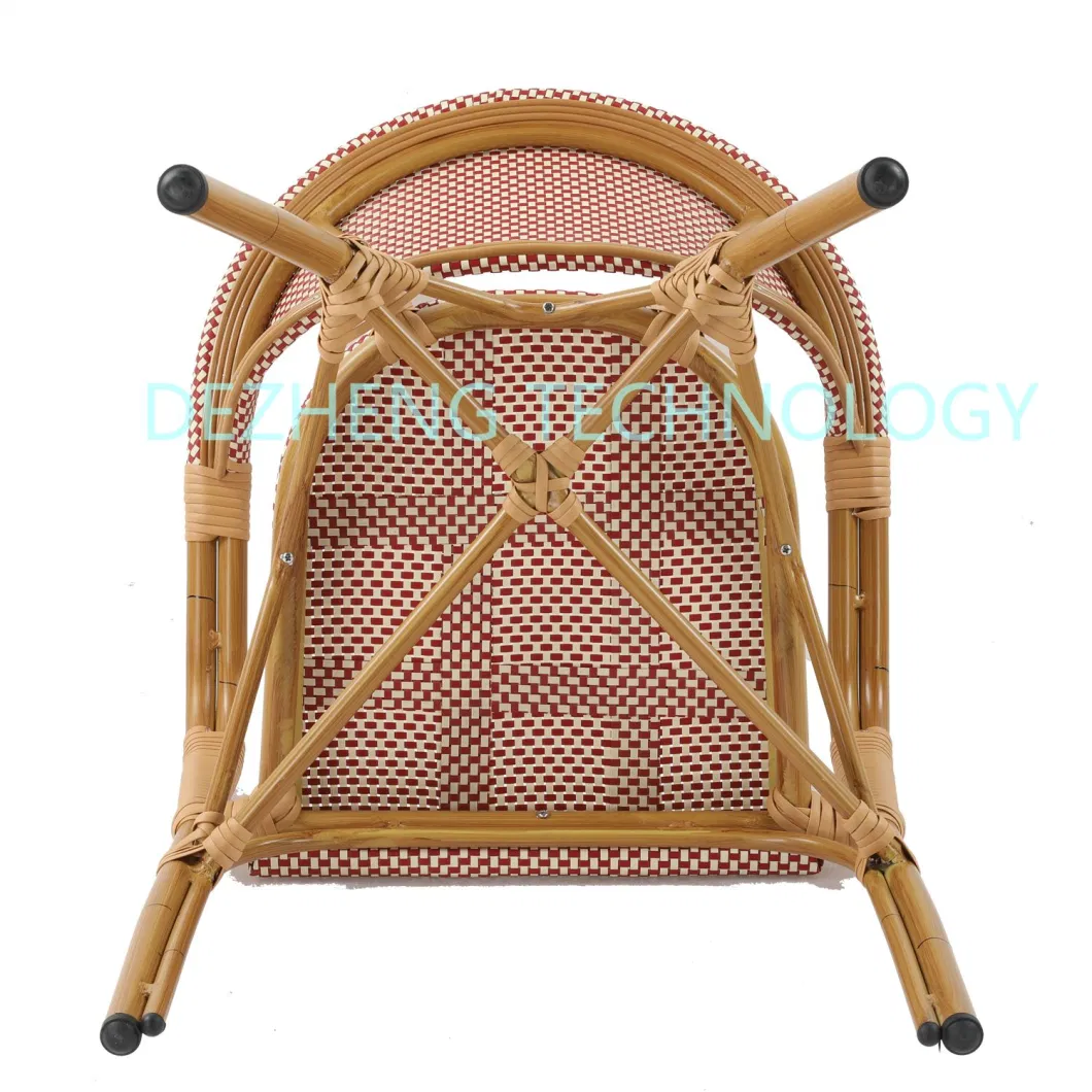 Designer Washable Portable Outdoor Nordic Rattan Stacking Dining Chair