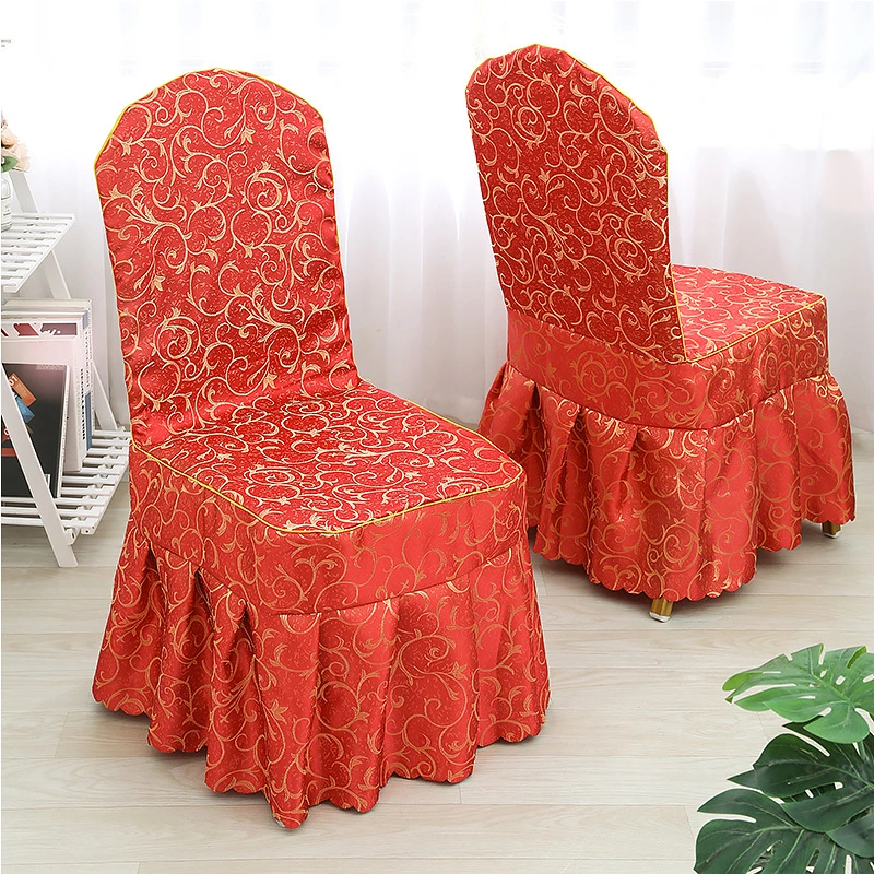 Wholesale Floral Striped Custom Chair Cover Dining Room Wedding Hotel Banquet Chair Cover