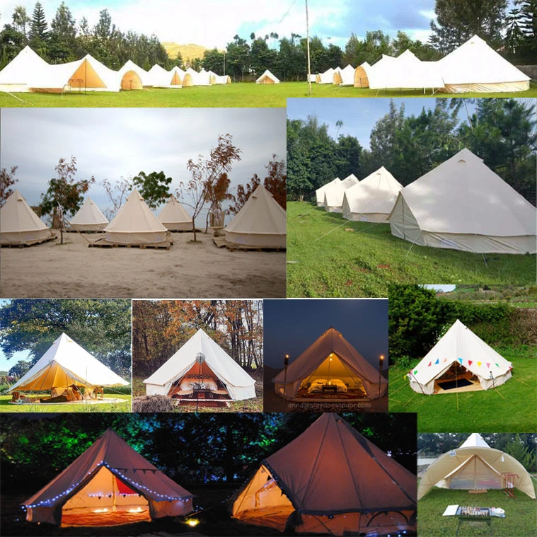 5 M Cotton Canvas Bell Teepee Tent for Glamping