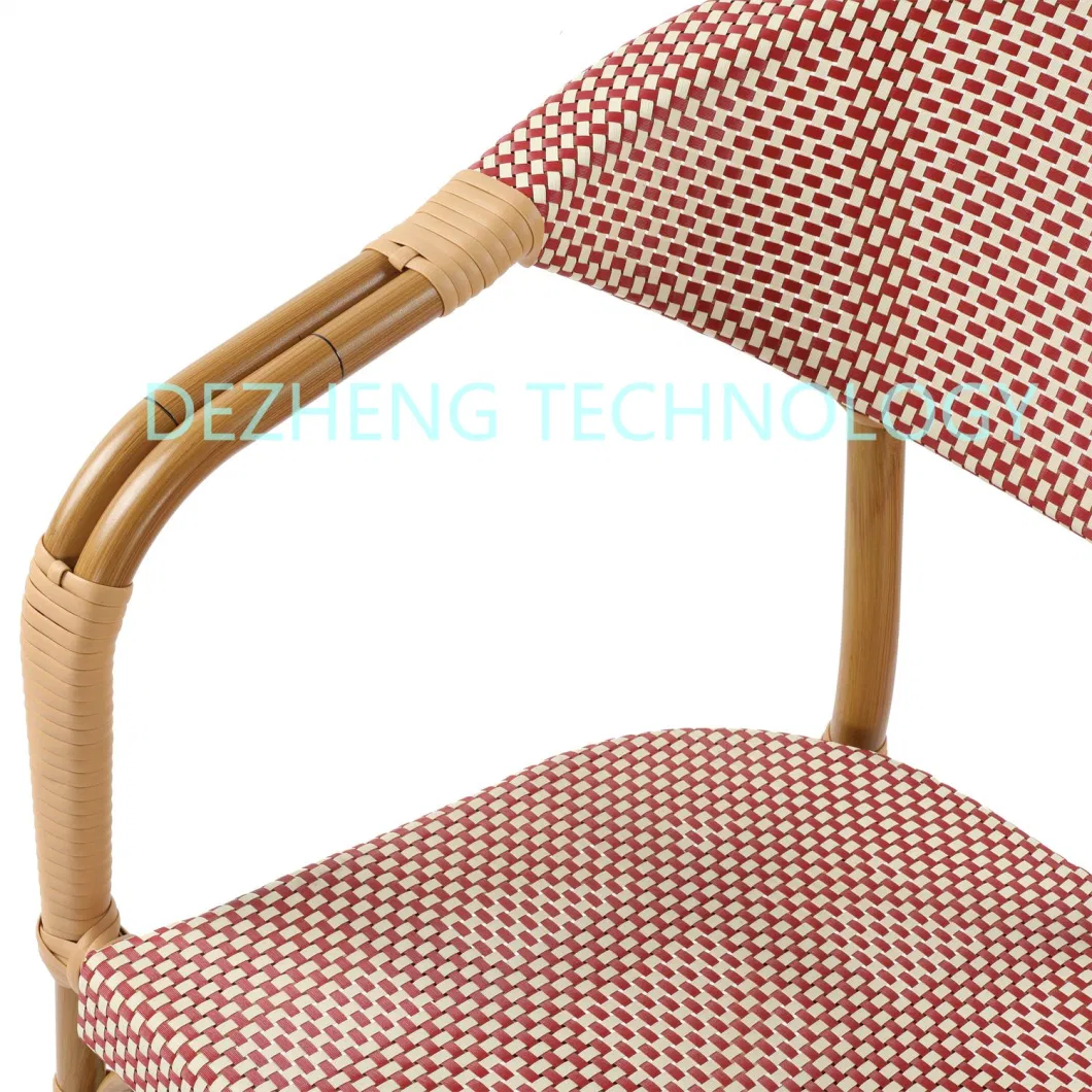 Designer Washable Portable Outdoor Nordic Rattan Stacking Dining Chair