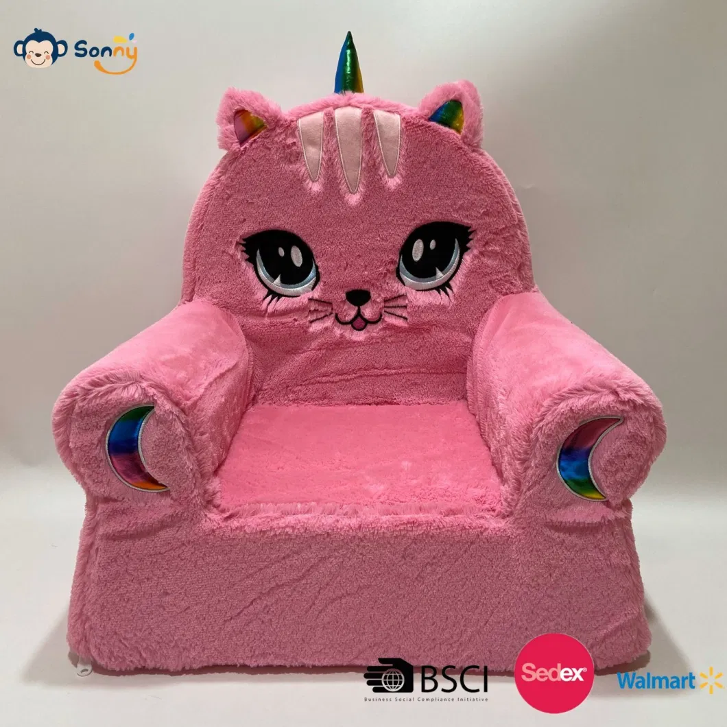2023 Hot Selling New Adorable Animal Cat Kids Foam Chair