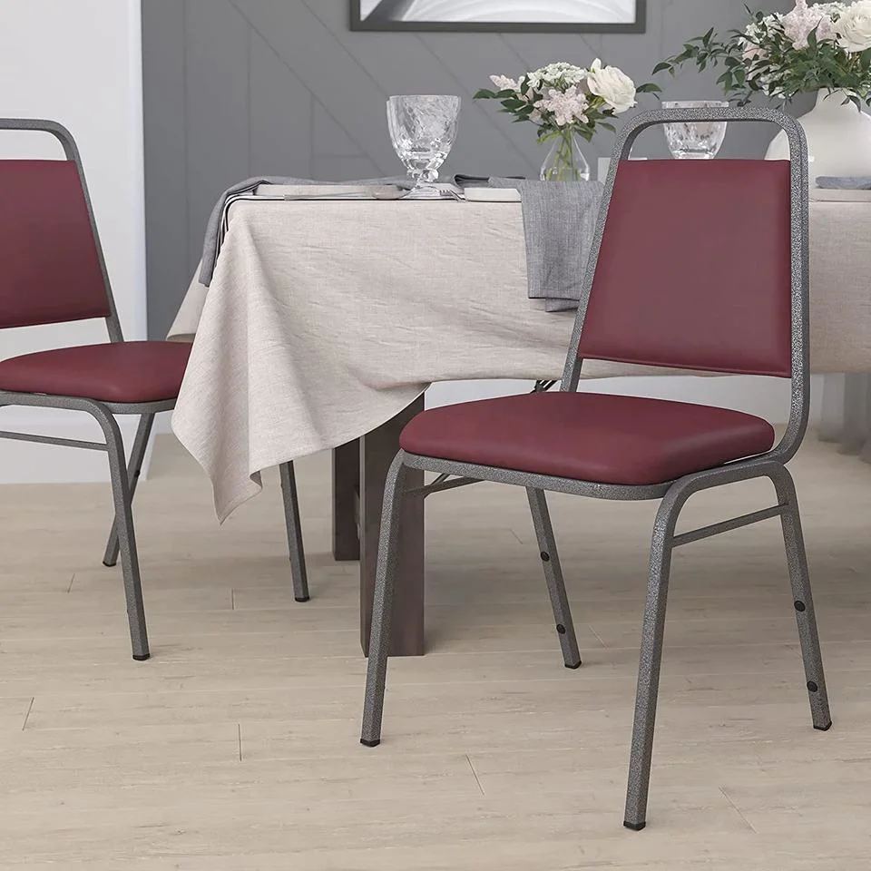 Manufacturer Home Furniture Modern Stacking Metal Dining Banquet Chair (ZG10-002)