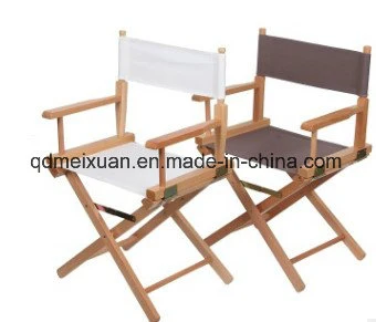 Short Cross Director Chair Contemporary and Contracted Folding Chairs, Leisure Fishing Chair Canvas Wooden Chair (M-X3829)