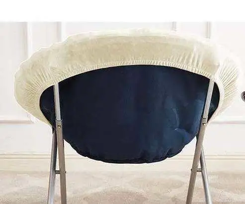 Fancy Velvet Stretch Spandex Customized Elastic Saucer Chair Cover Lounge Sling Chair