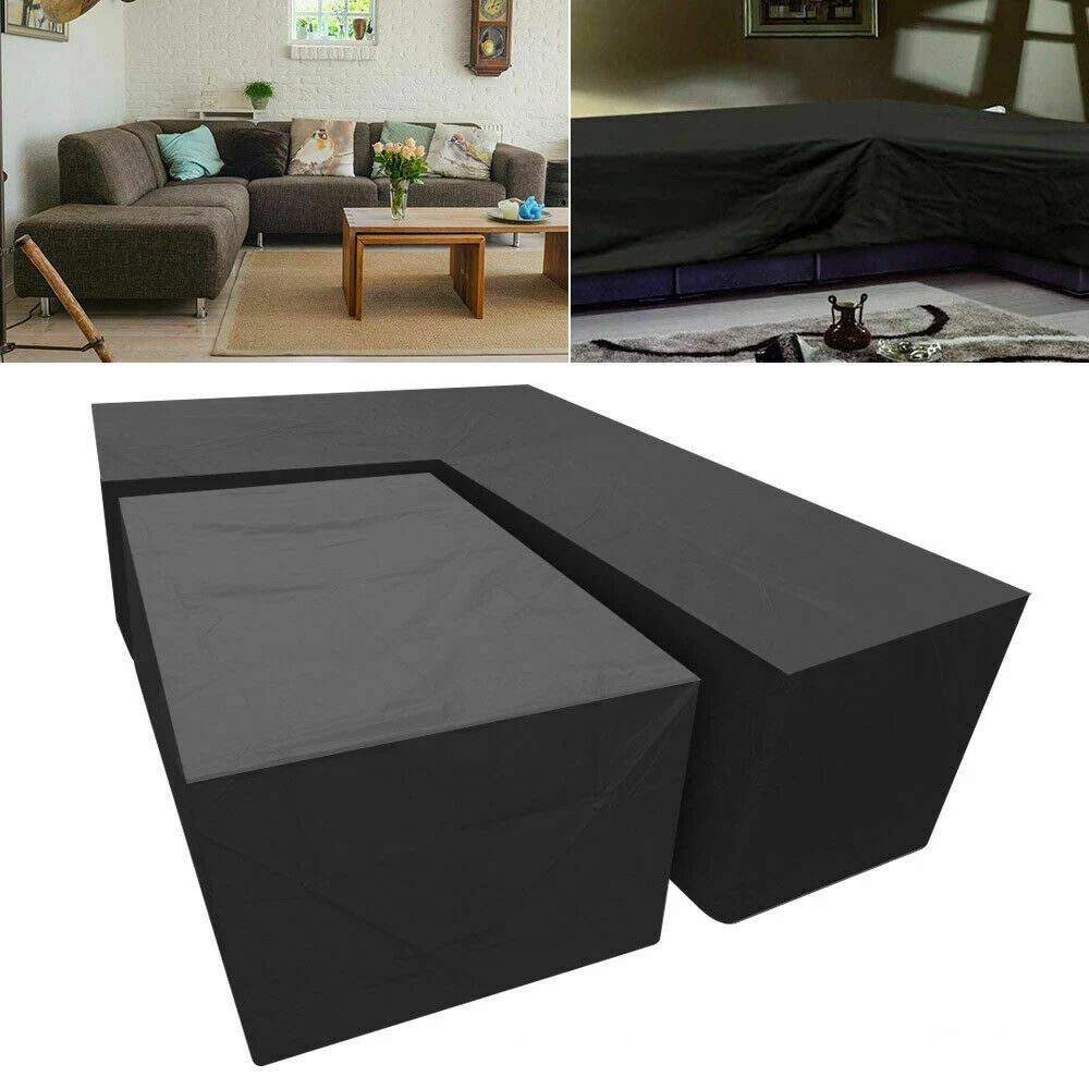 Outdoor Garden Furniture 210d Oxford Cloth Black Outdoor Cover