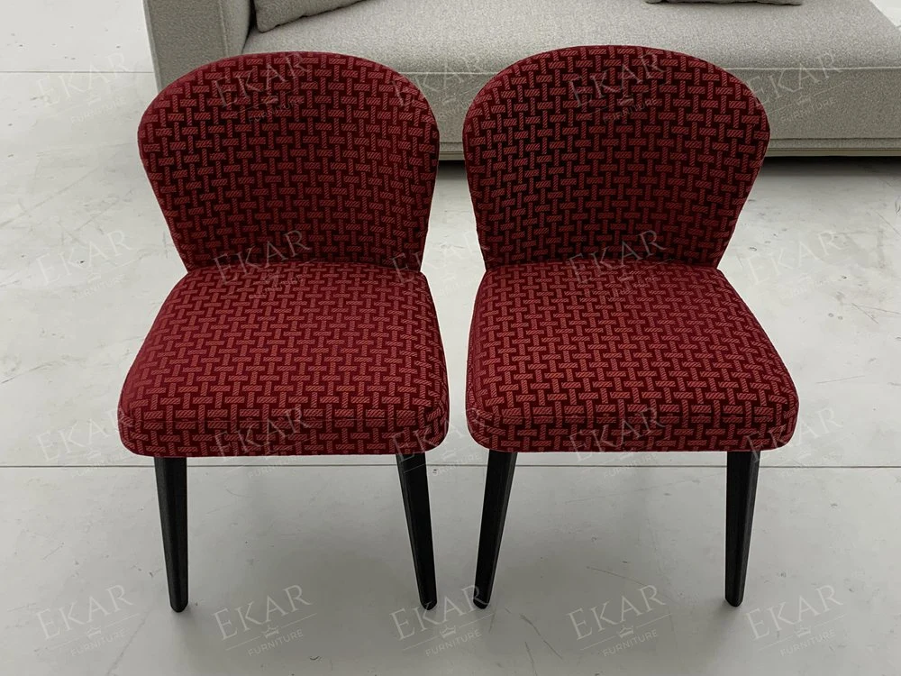 Full Cover Armchair with Molded Cotton Seat and Backrest Dining Chair