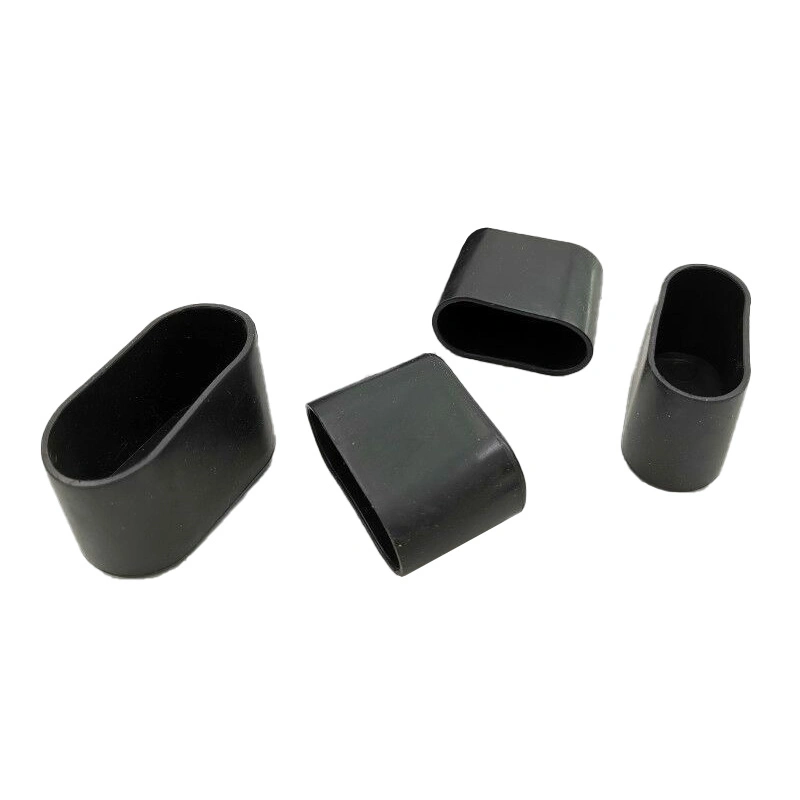 25*50 20*40 Oval Tube Sleeve PVC Soft Rubber Sleeve Iron Tube Protective Sleeve Furniture Table and Chair Leg Sleeve