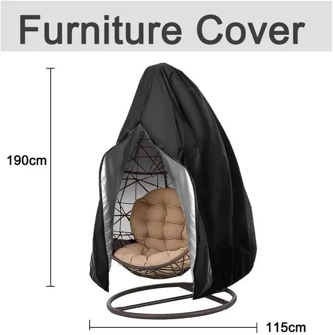 Durable Lightweight Waterproof Comfortable Soft Adjustable Outdoor Swing Chair Egg Shaped Chair Dust Protector