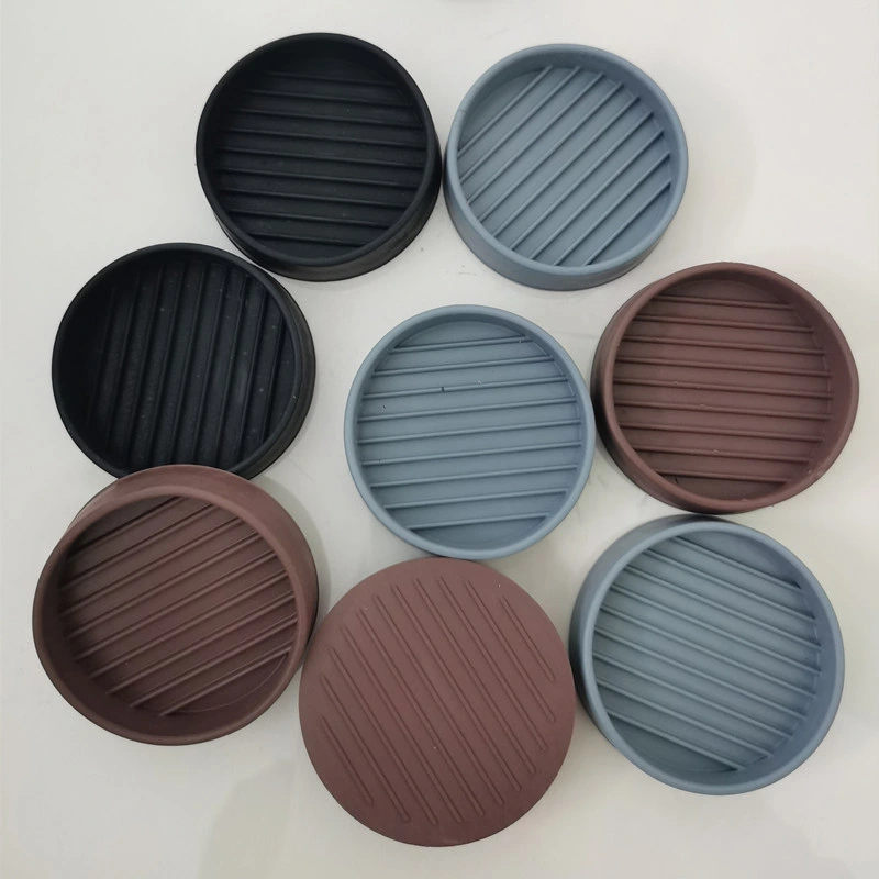 Square Rubber Table and Chair Foot Pads, Anti Slip and Wear-Resistant Table Pads, Furniture Feet, Circular Sofa Foot Covers, Furniture Rubber Sleeves Wholesale
