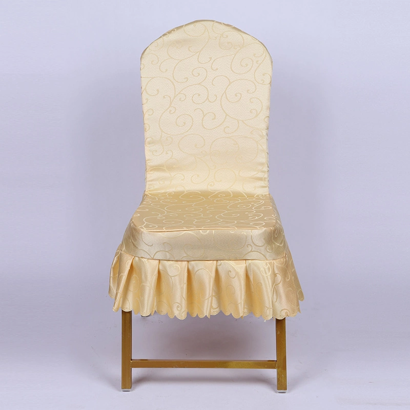 Jacquard Multi Design Colors Wedding Decorative White Seat Chair Cover