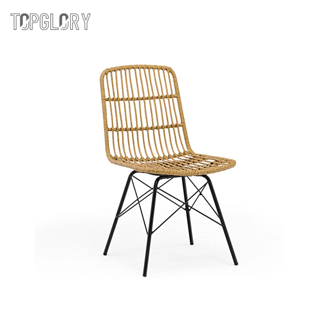 Modern Garden Dining Room PE Rattan Chair Outdoor Furniture Chair