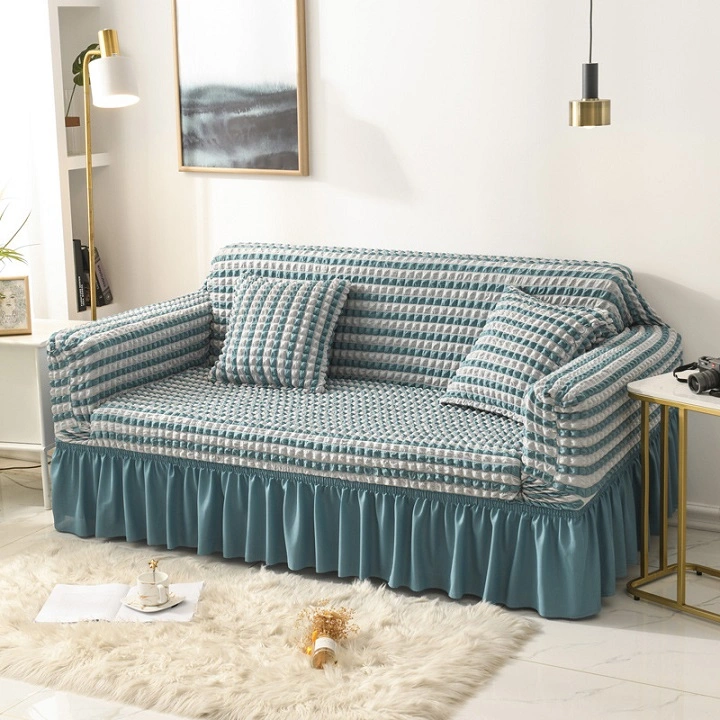 Wholesale Elastic Stretchable Sofa Cover Fabric, 3 Seater Protective Skirt Slipcover Sofa Cover