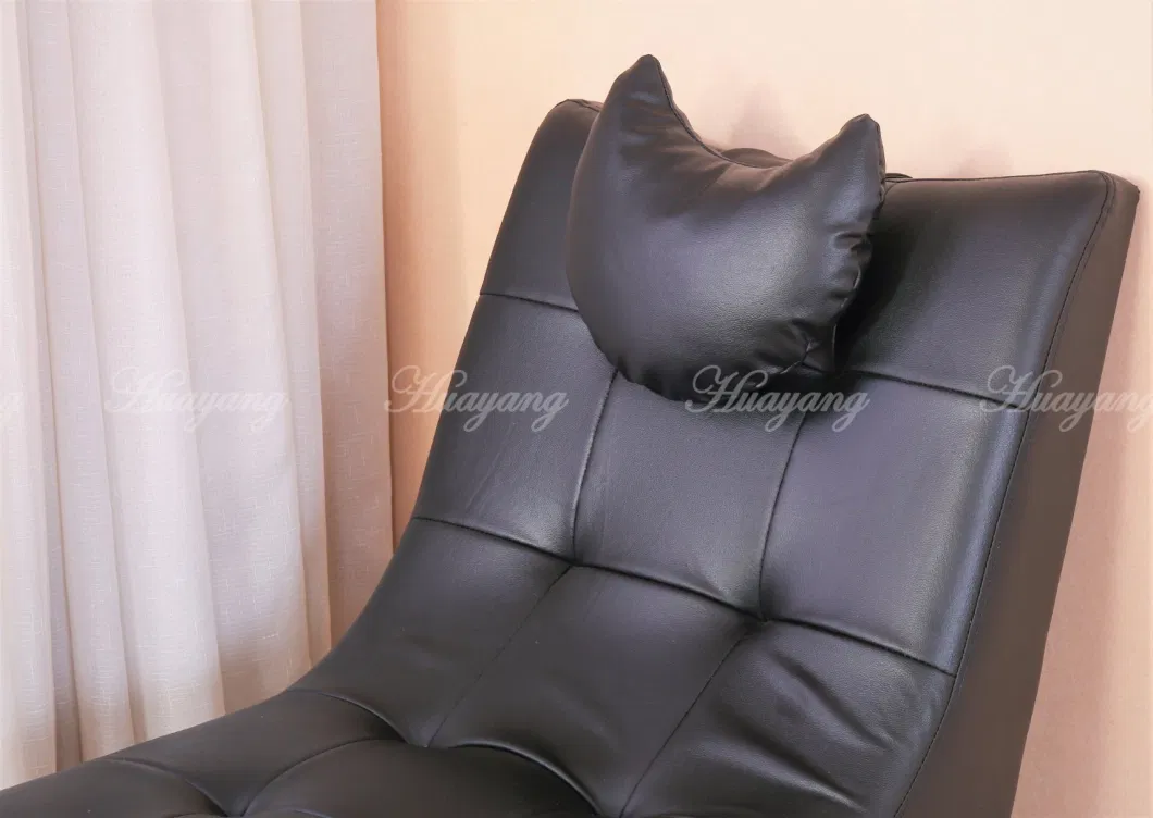 Manufacture Huayang Customized PU Leather Bedroom Furniture Modern Corner Genuine Chaise Sofa OEM