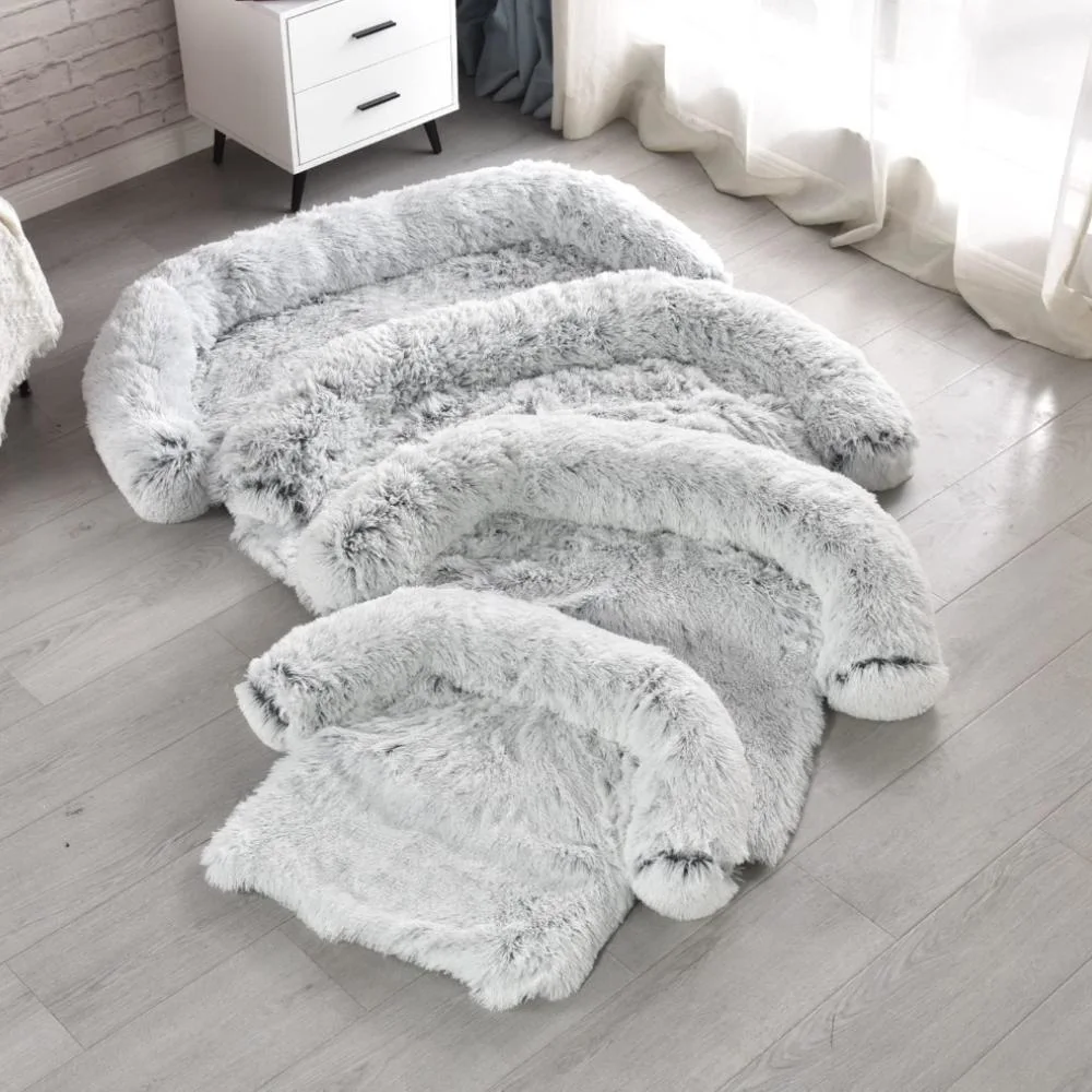 Plush Non-Slip Washable Dog Sofa Bed Pet Couch Cover for Large Dogs