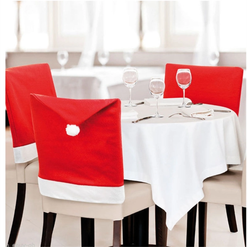 Polyester Nonwoven Chair Back Covers Christmas Chair Cover for Dining Roon