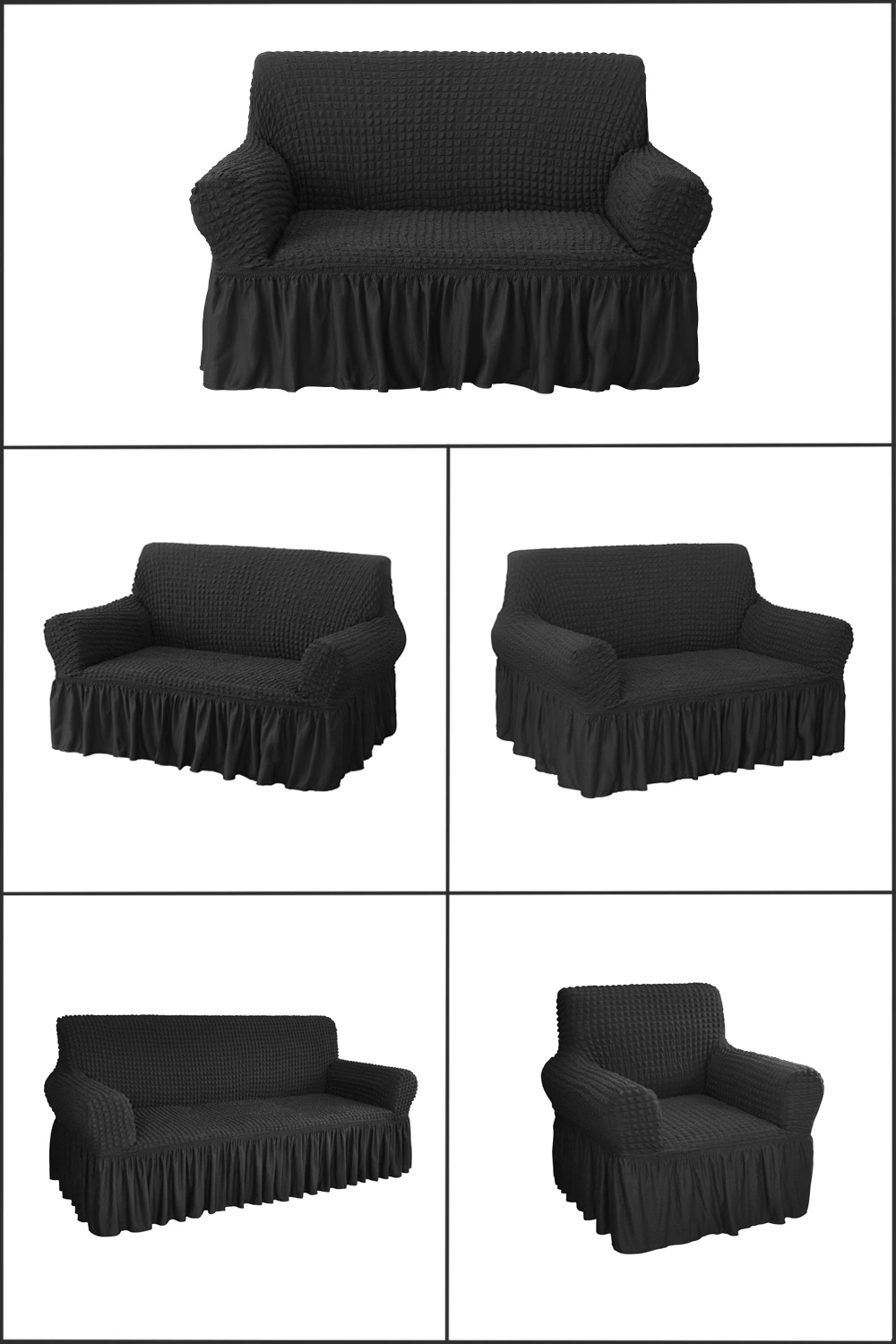 Wholesale Furniture Two- Seater Spandex Elastic Sofa Cover