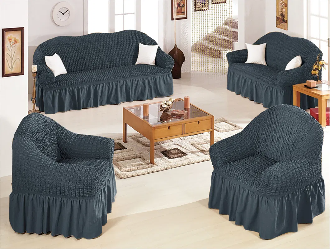 Wholesale Spandex Elastic Streachable Slipcover Couch Bubble Sofa Cover