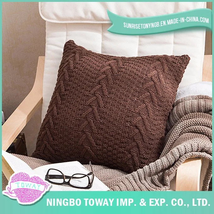Sofa Cushion Braided Chunky Knitting Decorative Custom Throw Pillow Cover