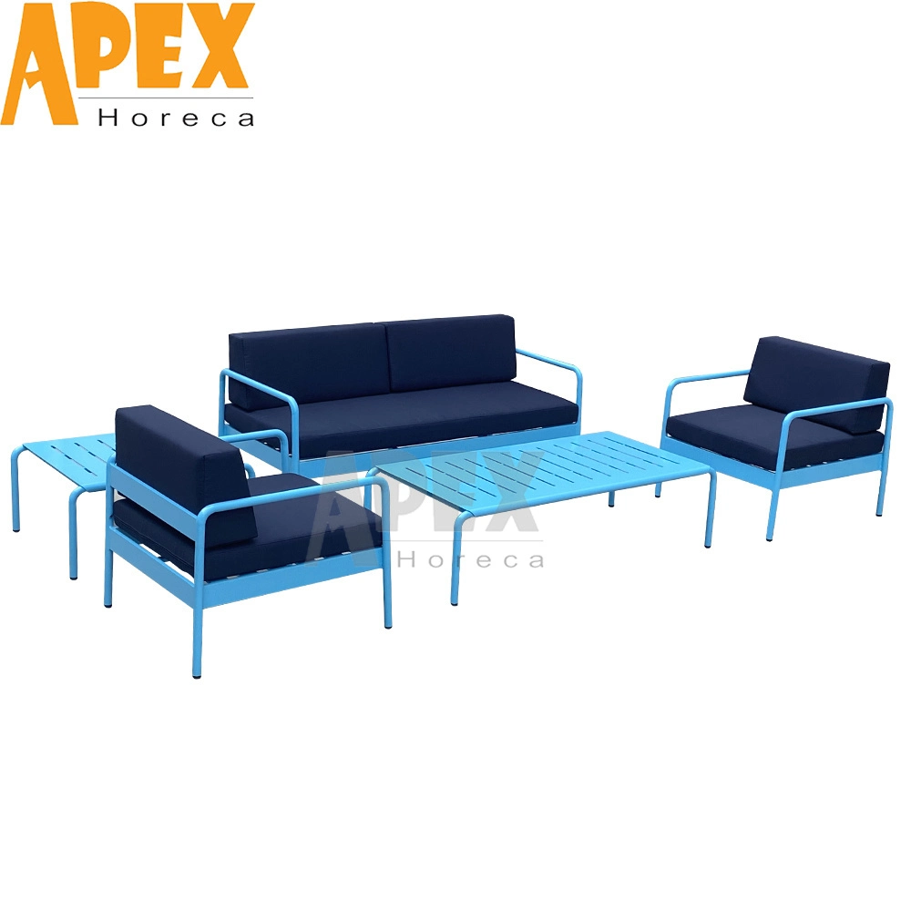 Outdoor Waterproof Combination Furniture UV-Proof Aluminum Frame Home Garden Sofa