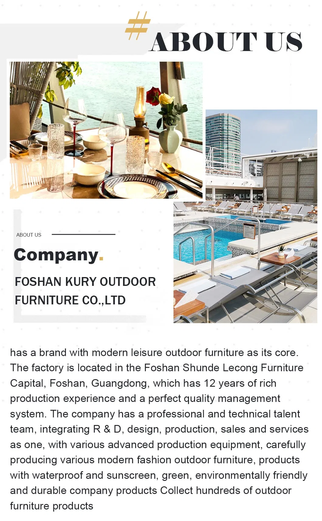 Wholesale Price Aluminum Frame Waterproof Outdoor Home Garden Patio Sofa