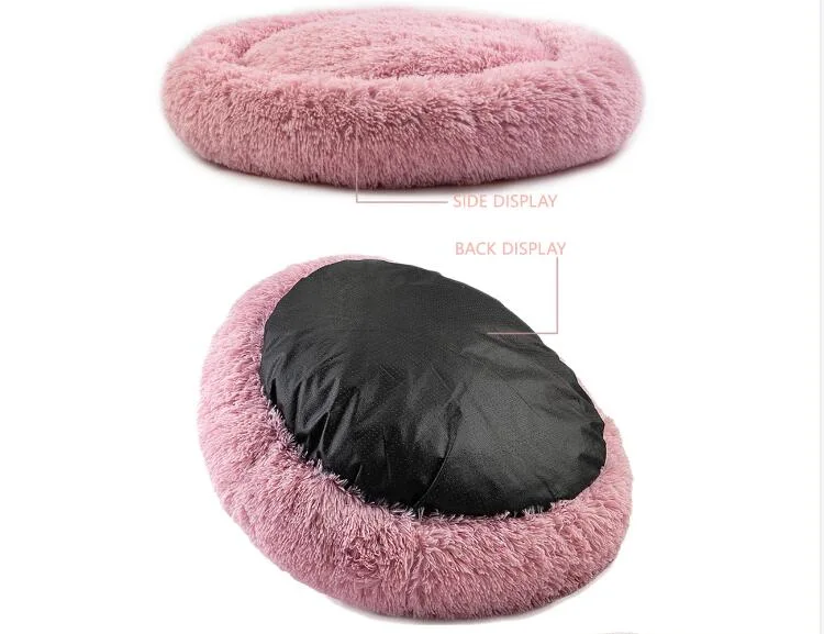 Soft Warm Luxury Pet Dog Bed Round Houses Waterproof Plush