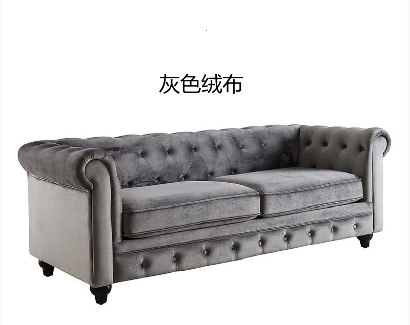 Factory Directly Classical Living Room Chesterfield Set Fabrics Sofas Cushion Covers