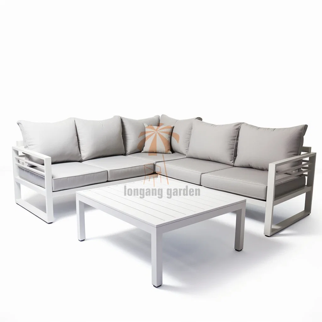 Best-Selling Outdoor Furniture Set Hotel Garden Courtyard Aluminum Sofa Villa Resort Waterproof Sofa
