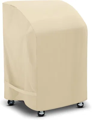 Coperchio piano cottura a gas barbecue piccolo impermeabile per impieghi pesanti per esterni, coperchio piano cottura barbecue con bordo pieghevole resistente ai raggi UV,