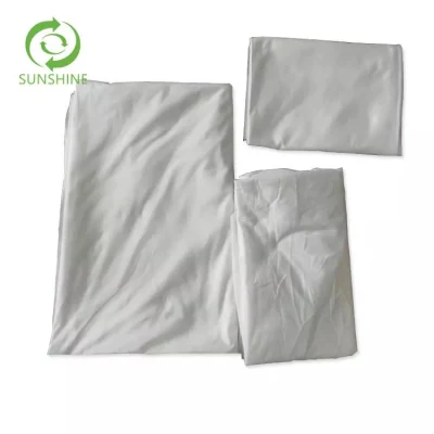 Set biancheria da letto non tessuto Spunlace monouso tessuto non tessuto Spunlace letto Spunlace Lenzuola materasso trapuntato copriletto
