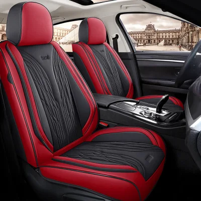 Accessori per auto decorazione per auto cuscino Luxuryseat di alta qualità in pelle nera universale Rivestimento sedile auto
