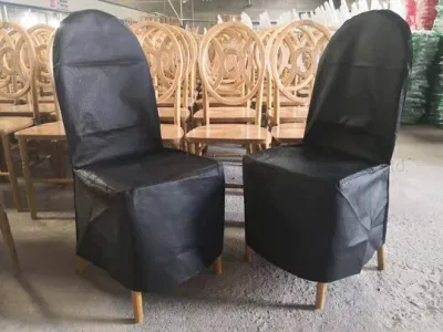 Economici White Black Wedding Dining Stretch coprischenza per riporre Eventi antipolvere decorazione dell&prime;hotel in festa Spandex elastico coprisedile grande