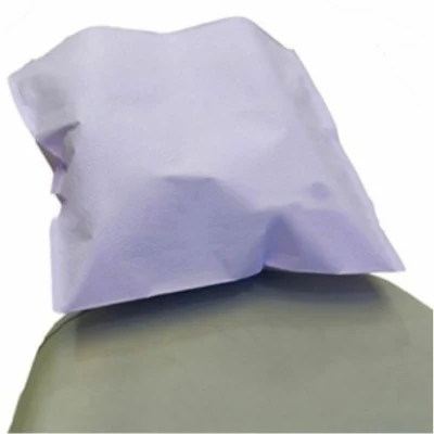 Carta monouso verde/rosa/blu/bianca e copertura poggiatesta in PE per sedia dentale
