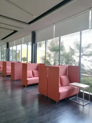 Copertina in tessuto impermeabile in stile americano moderno con comodo cuscino in spugna Ufficio privato divano Booth