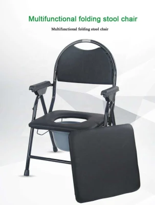 Personalizza portatile pieghevole anziani Disabled Medical doccia Commode alluminio Sedia WC con sedile