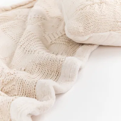 Home Set di tessuti personalizzati Winter Dé Cor Jacquard Tree Pattern Texture microfibra Plush Sherpa Throw cuscino cuscino cuscino coperta da letto cuscino