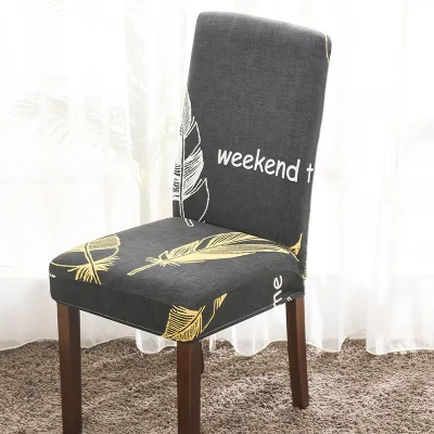 Design piacevole Stampa 3D sedia elasticizzata coprisedile elasticizzato Coprisedona per cena, evento nuziale