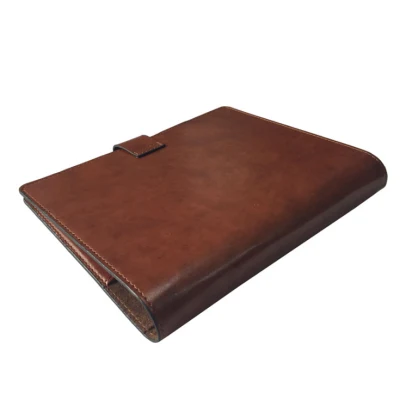 Copertina per diario per notebook in pelle con rilegatore ad anelli Loose Leaf A5