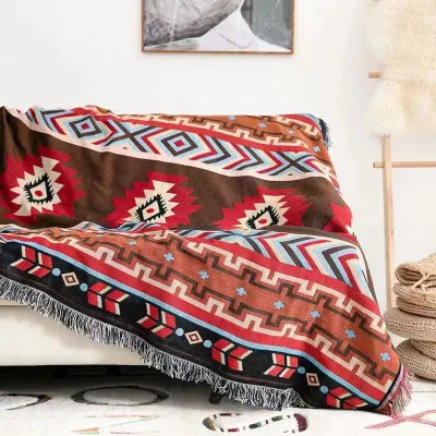 Home tessile divano coperta garza Letto divano coprifamiglia Chic Tassel Multifunzione