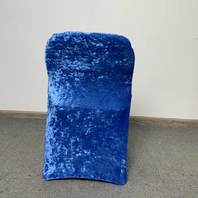 Vendita all&prime;ingrosso di lusso Hot-Selling per sedile di cerimonia nuziale Spandex Velvet pieghevole Copriseduta
