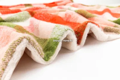 Home Outdoor divano letto Auto morbido caldo spesso rosso Due lati Verifiche di plaid Tiro Sherpa in Fur Cozy Coperchio