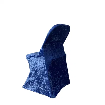 Vendita all&prime;ingrosso di lusso Hot-Selling per sedile di cerimonia nuziale Spandex Velvet pieghevole Copriseduta