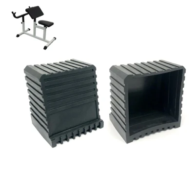 Accessori per attrezzature fitness/guaina quadrata in plastica tubo guaina quadrata tubo giacca/gamba sedia Coperchio